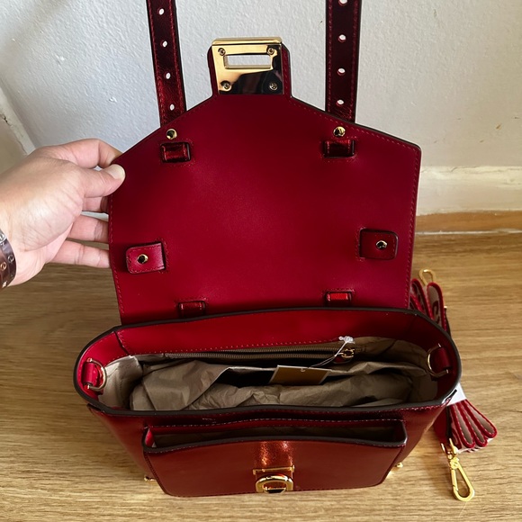 Michael Kors Metallic Red Bag - Picture 9 of 16
